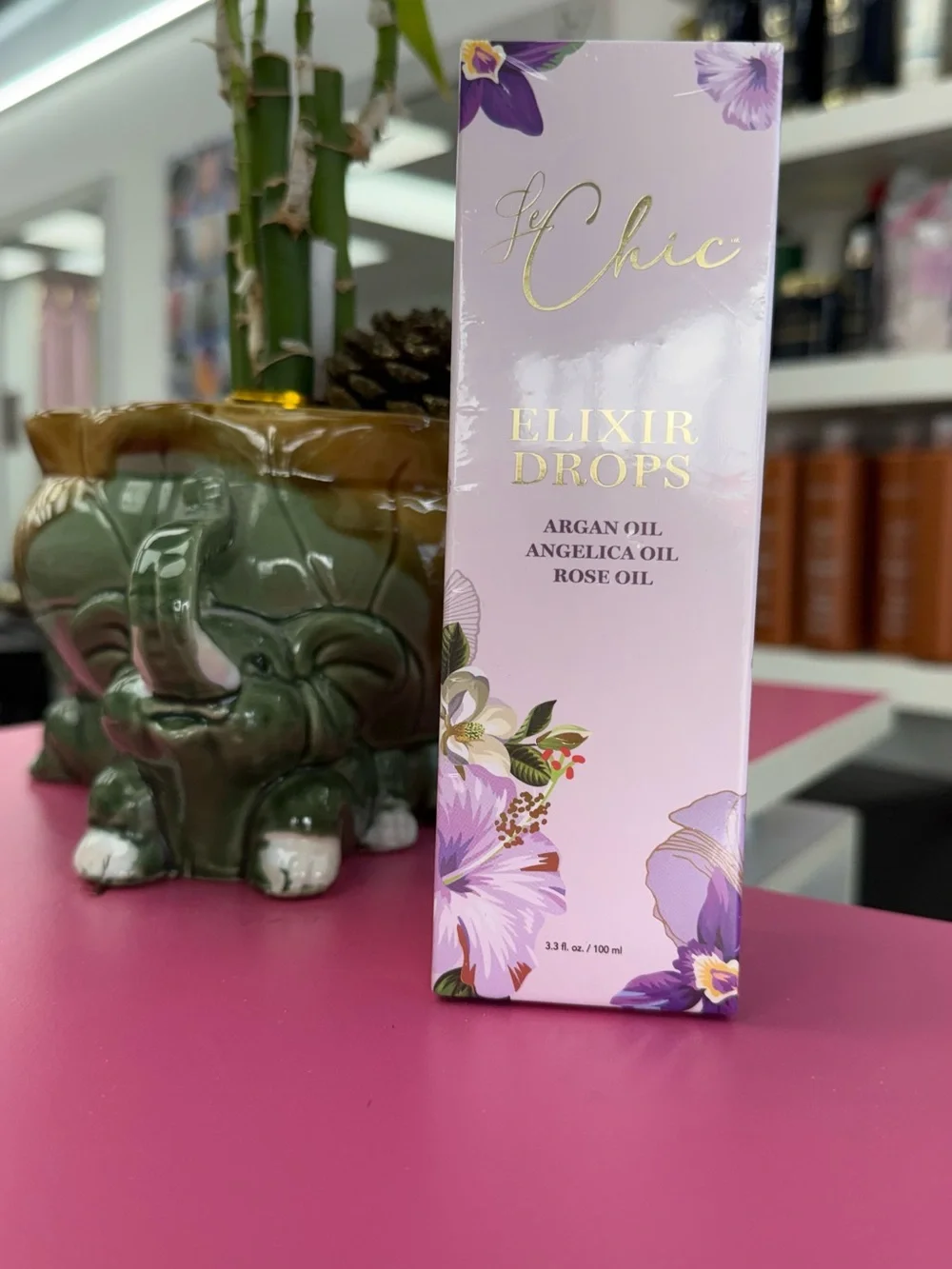 Le Chic Elixir Drops - Pink Floral Bottle